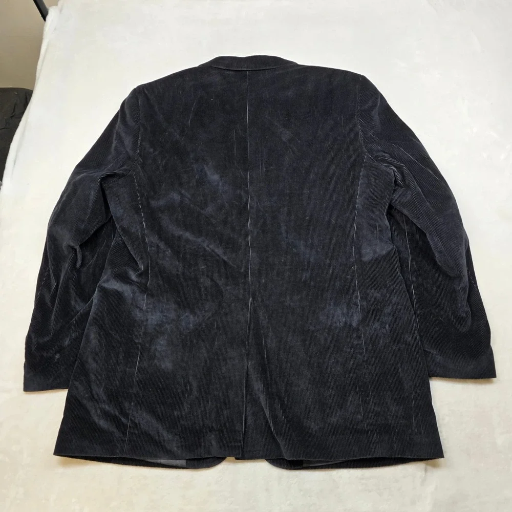 Saddlebred Corduroy Sport Coat‎ Mens 46L 46 Black Western Cowboy Blazer